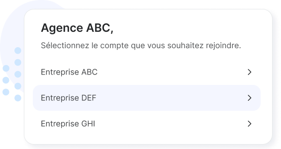Créez et gérez en quelques clics les comptes de vos clients