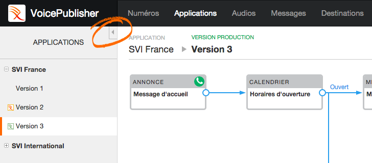 Voice Publisher Nouvelle Sidebar